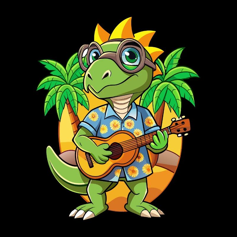Funny Lizard Summer Beach Sunglasses Hawaiian