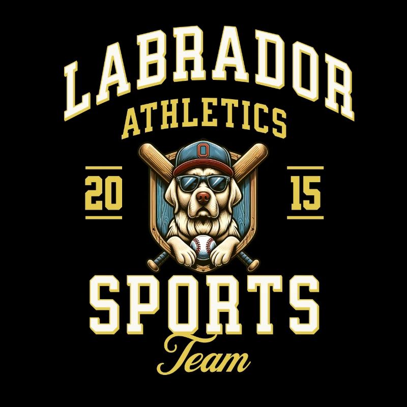 Labrador Athletics Baseball Cute Team Design