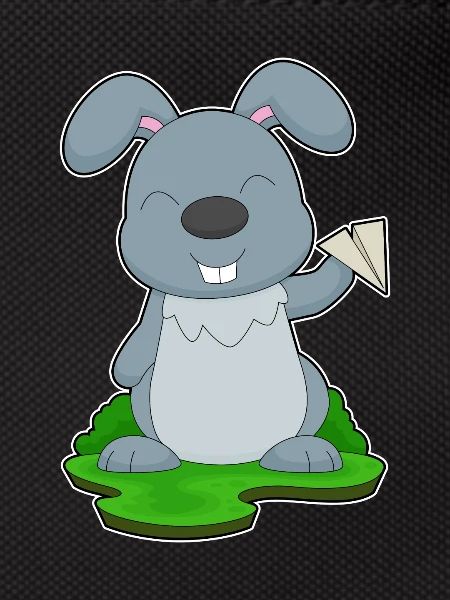 Rabbit Paper Airplane