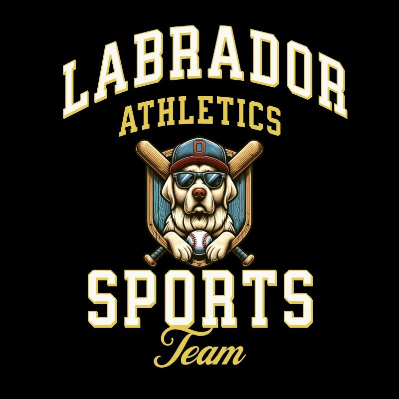 Labrador Athletics Baseball Mignon Conception d’équipe