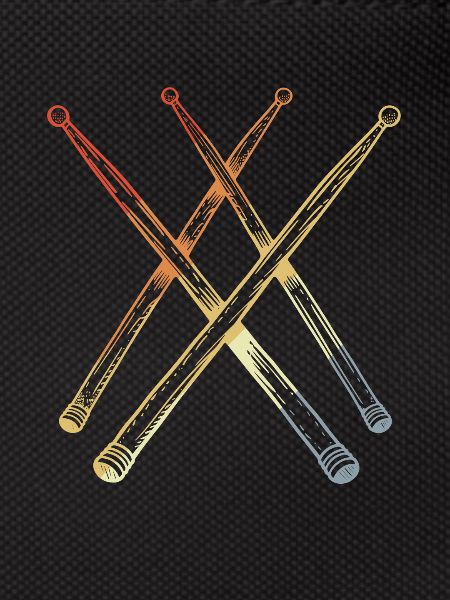Retro Drumsticks Sketch