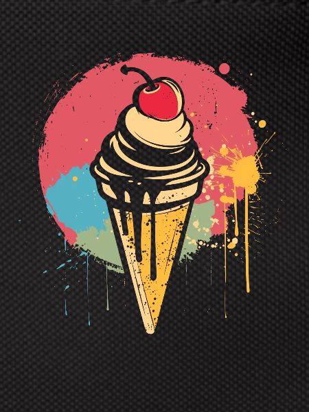 Ice cream cone graffiti