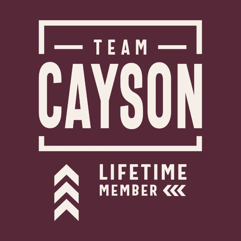Team Cayson Lebenslanges Mitglied Lustiger Name Cayson