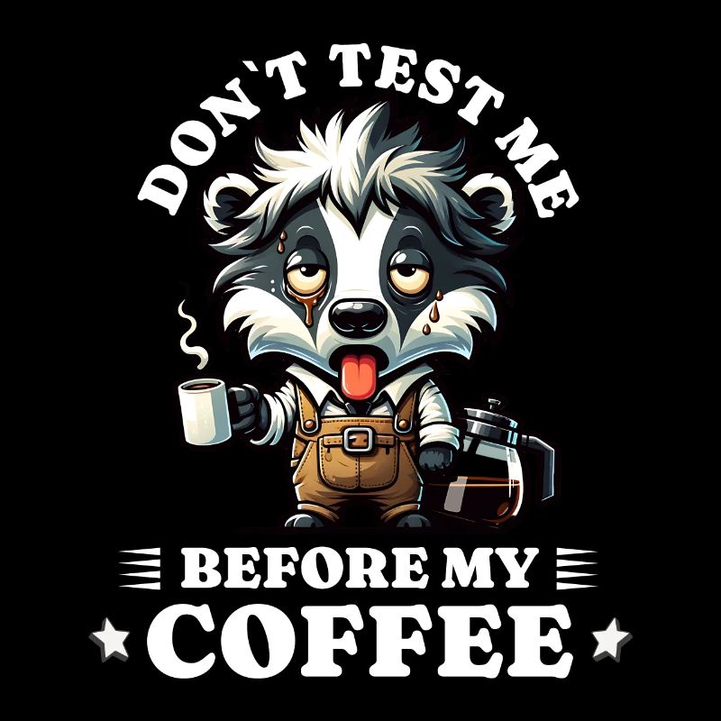 morning grouch coffee anti early riser racoon