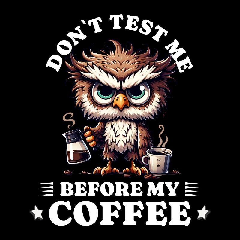 Morning grouch coffee anti early riser owl