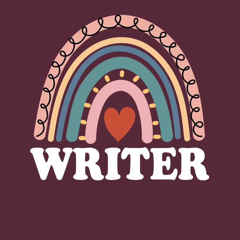 Funny Writer Boho Rainbow Screen Script Writer