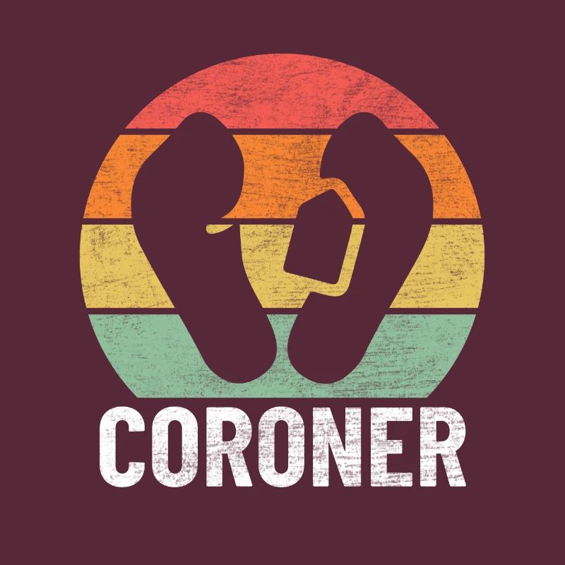 Coroner Rétro Drôle Forensic Coroner adjoint