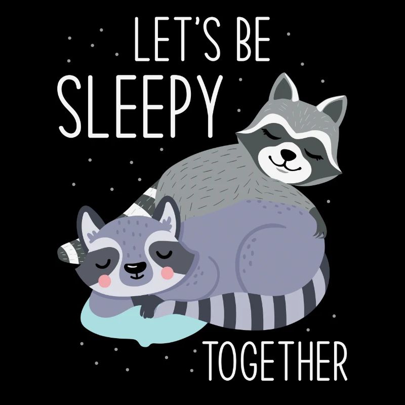 Dormir Sleepy Tired Raton laveur
