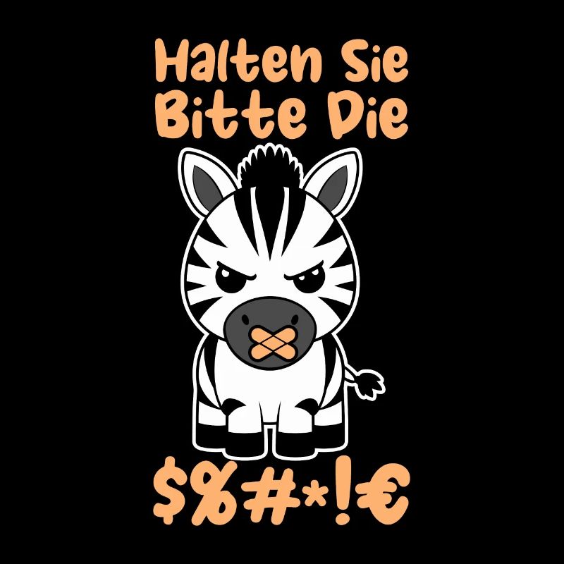 Zebra Halten Sie Bitte Die Fresse