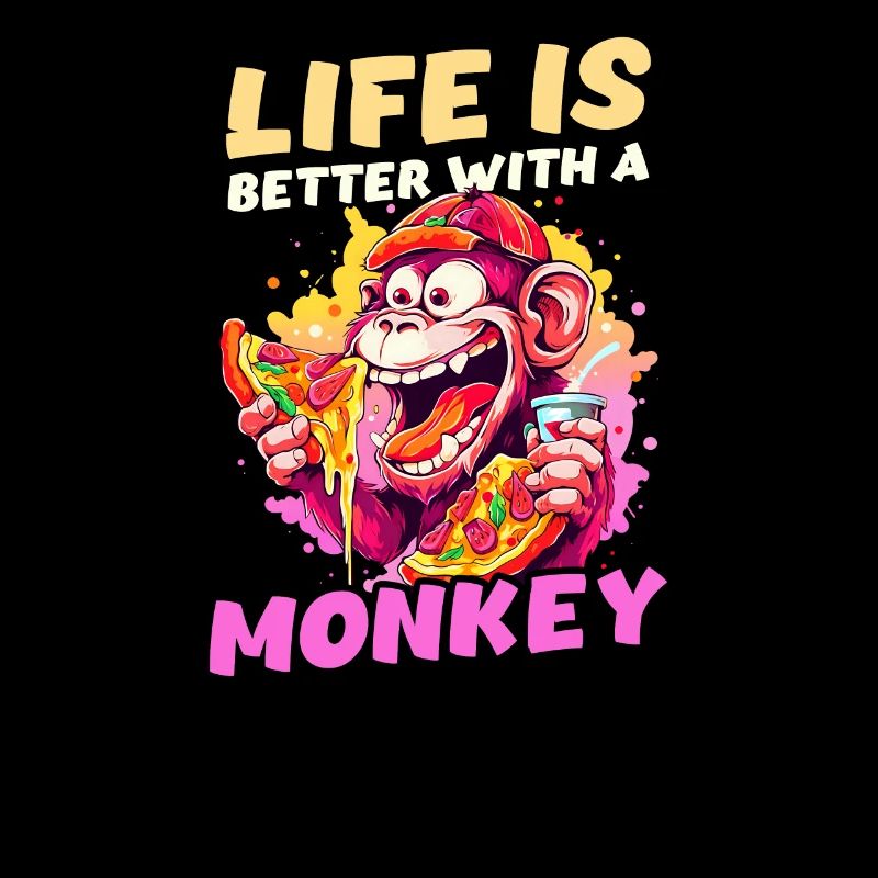 Monkey Lover Life Better With Monkey