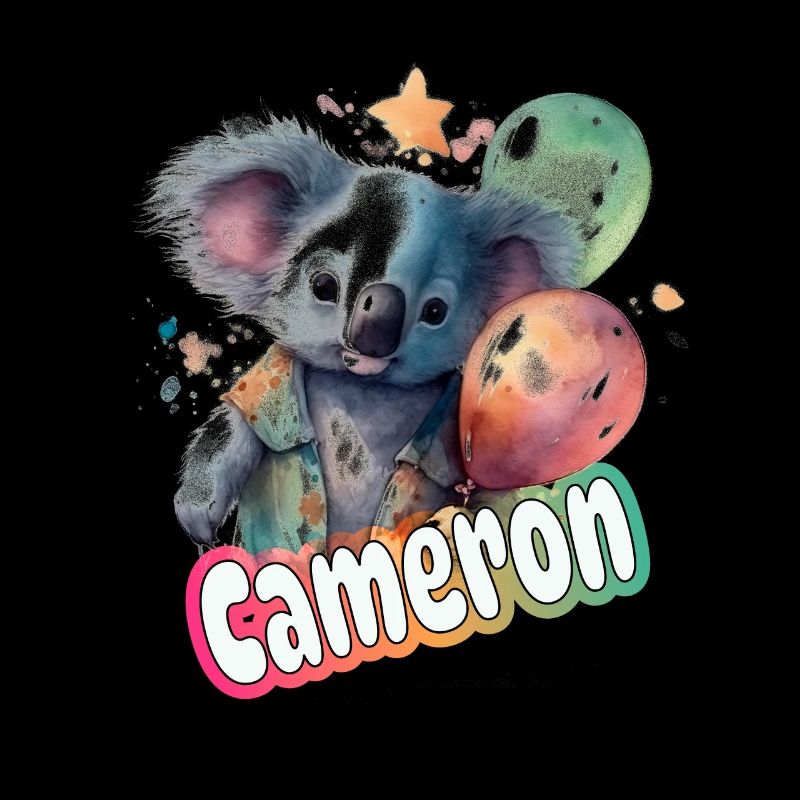 CAMERON - Beautiful boy name with cute PANDA