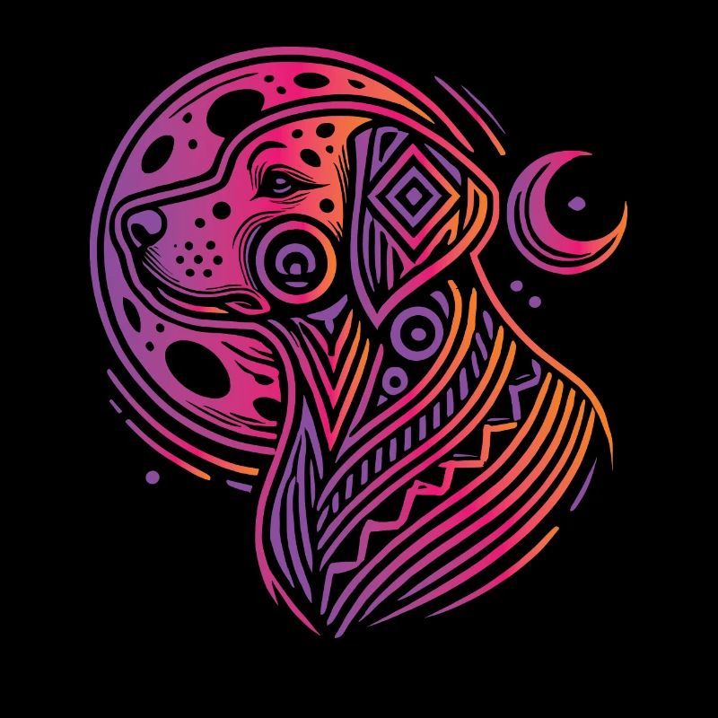 Dalmatian Tribal Moon Phases