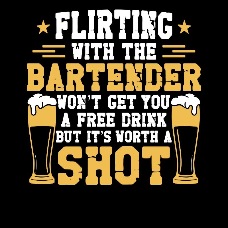 Bartender Mixologist Flirting With