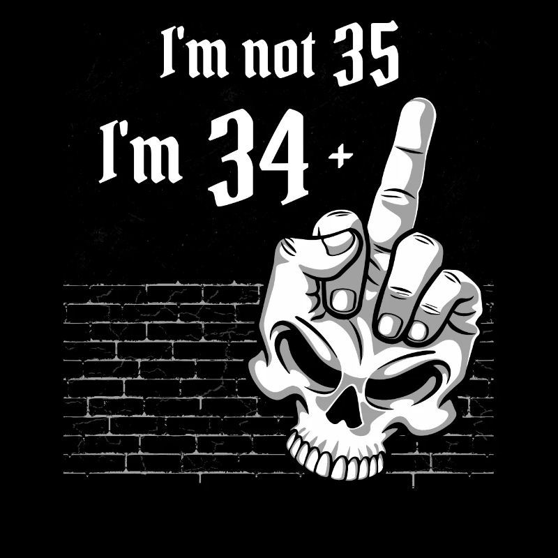 35. Geburtstag - Ich bin nicht 35, ich bin 34 Plus 1 Mitte