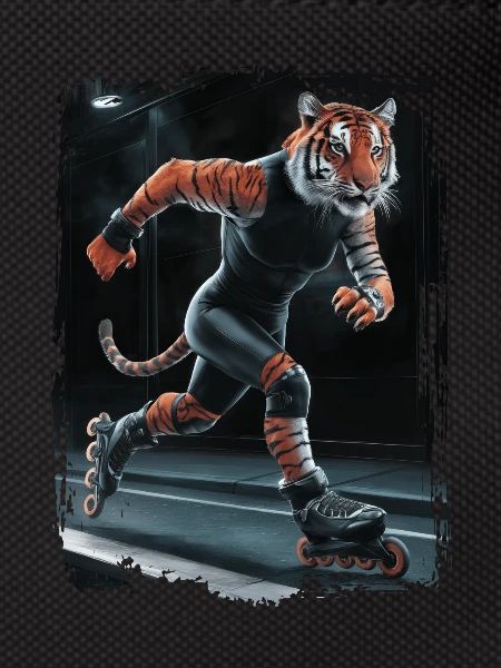 Tiger-Skating Geschenk
