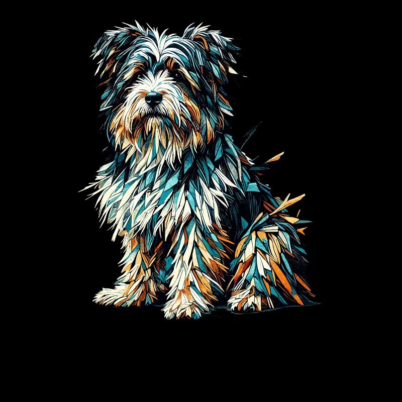 Polygon Art Tibetan Terrier Terriers