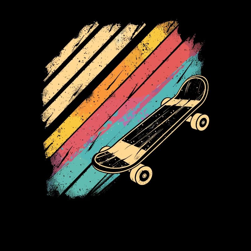 Skateboard Sketch Rétro