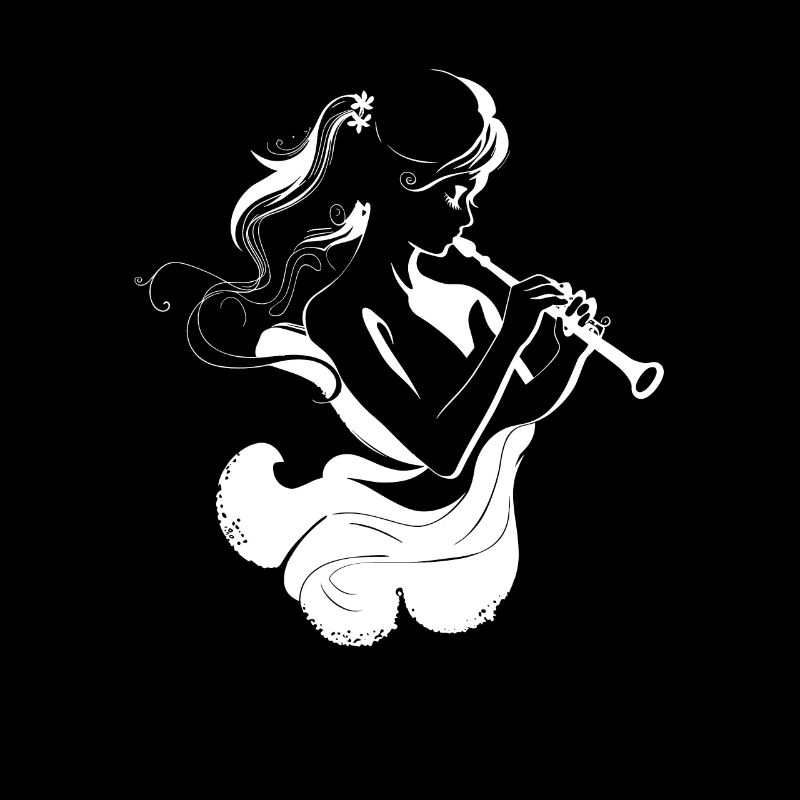 Flute Player Sketch