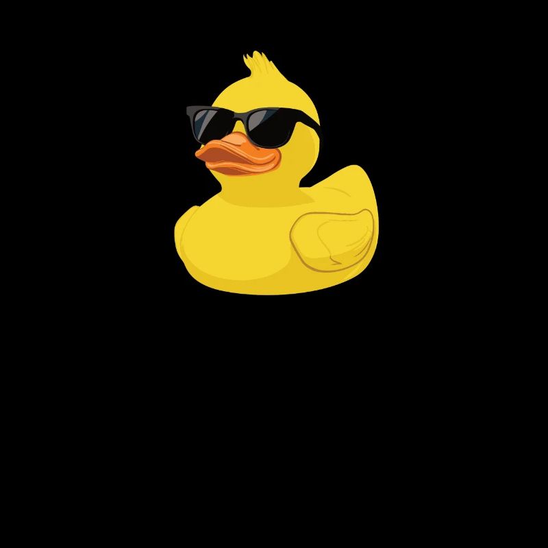 Rubber duck with sunglasses, Cool duck