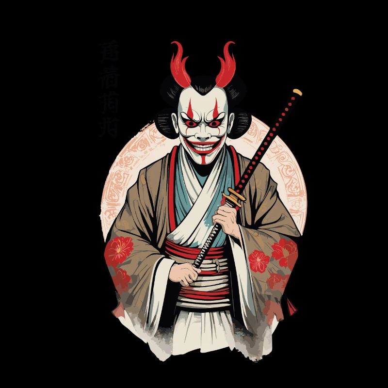 Oni Dämonen Maske Samurai Japan Kultur Aesthetic