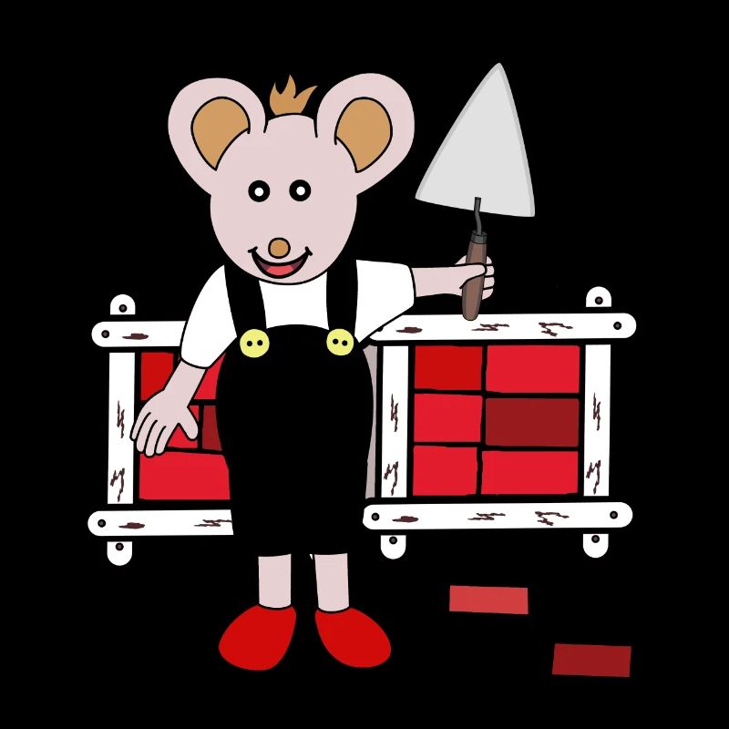 Mouse Mice Bricklayers Craftsmen Crafts Professions