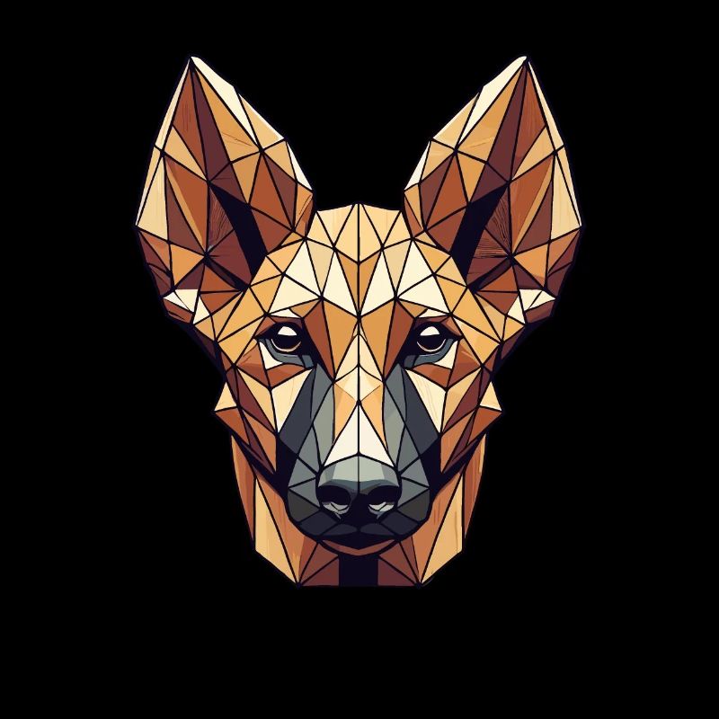 Geometric Art Pharaoh Hound