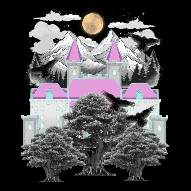 Middle Ages, Castle, Fairy Tales, Mystical, Ravens, Crows