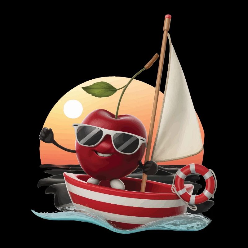 Obst Kirsche Bootfahren Geschenk