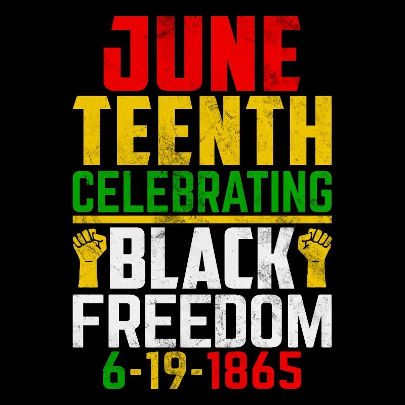 Juneteenth feiert die Freiheit der Schwarzen 1865 afrikanisch