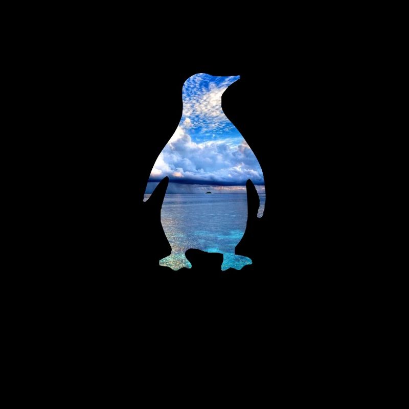 Ozean Farben Pinguin Cool Vogel Tier Liebhaber Cool