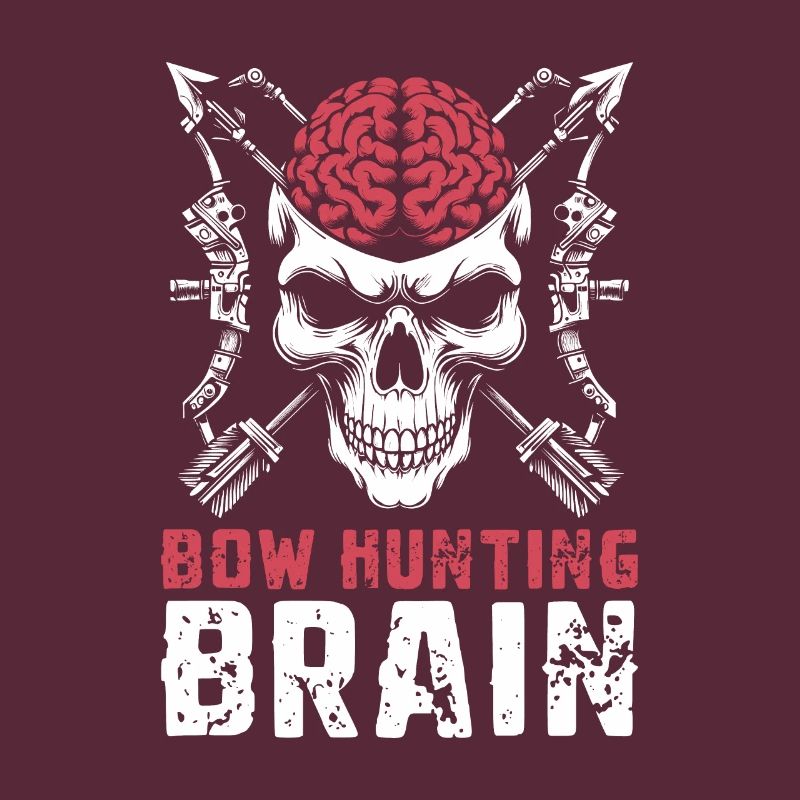 Bogenjagd Bogenjäger Schädel Bow Hunting Brain