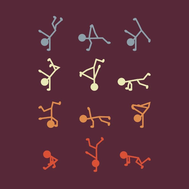 Figurines bâton breakdancer