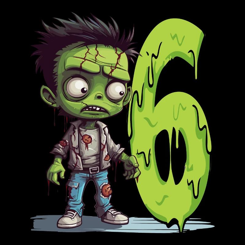 Zombie effrayant – Six ans