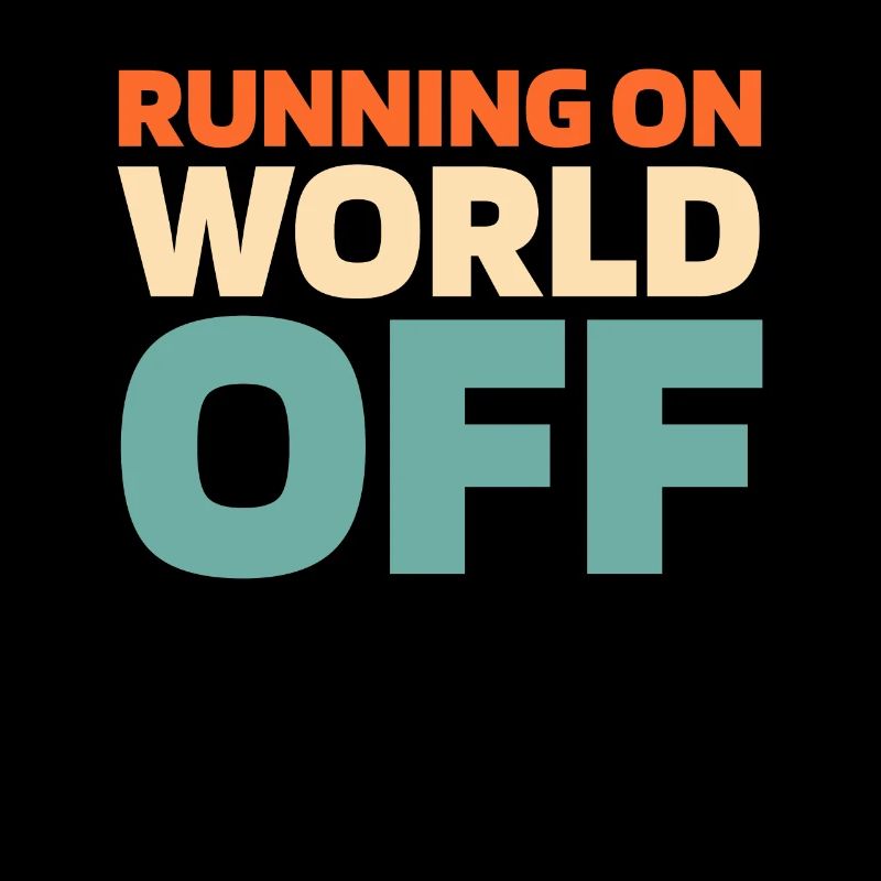 Läufer Jogger Runner Laufen Running On World Off