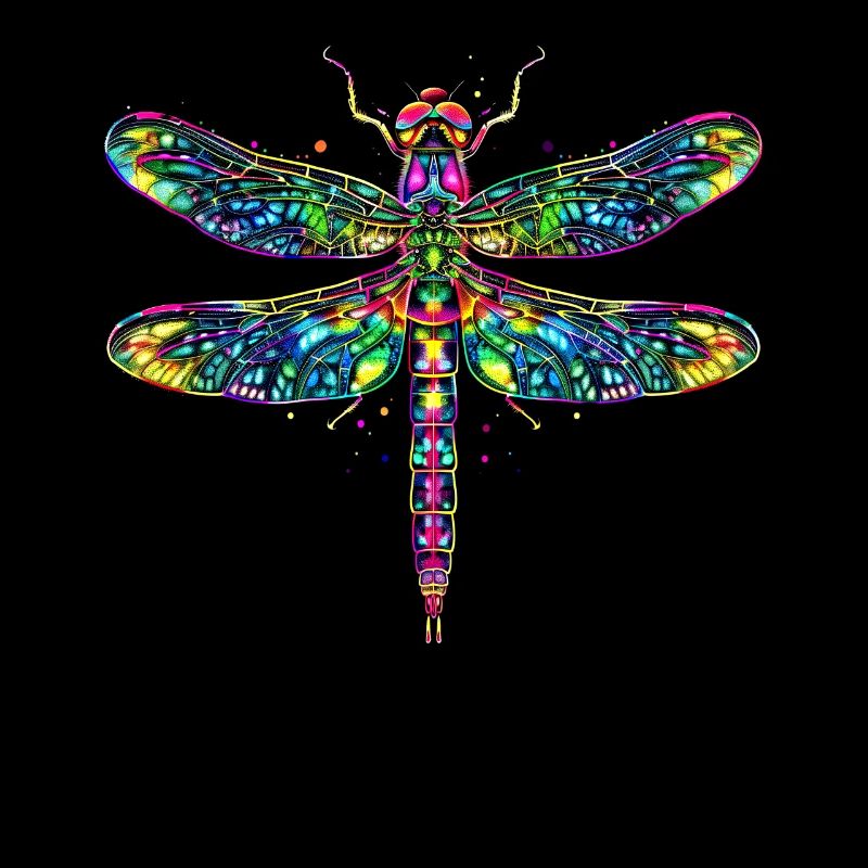 Libellule Libellule Ailes Colorées Libellules Mignonnes