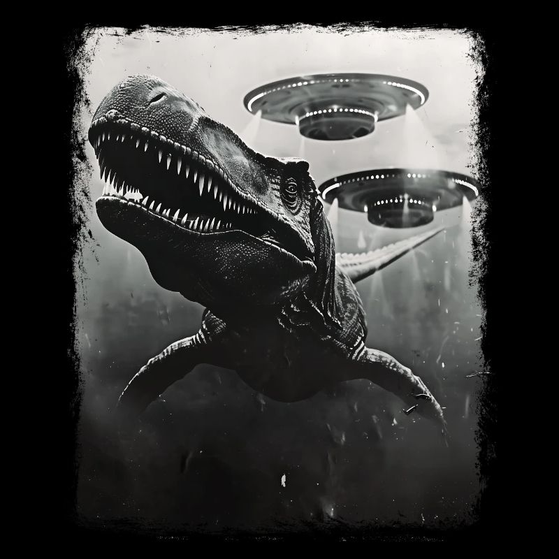 Mosasaurus Dinosaur UFO Alien Alien Se