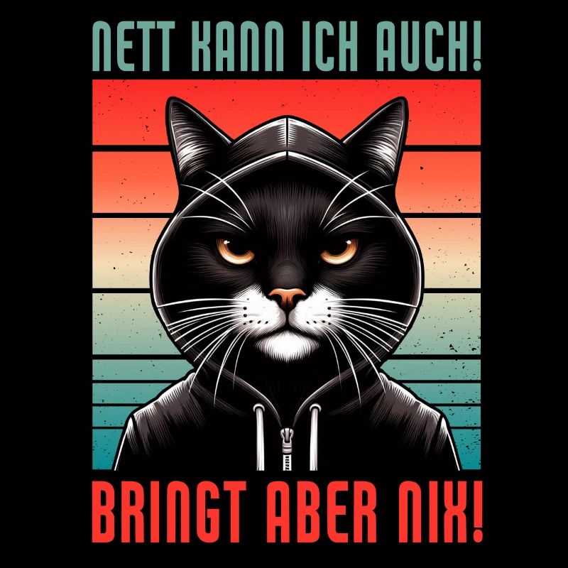 I can be nice too! But it's no use! Cat Funny
