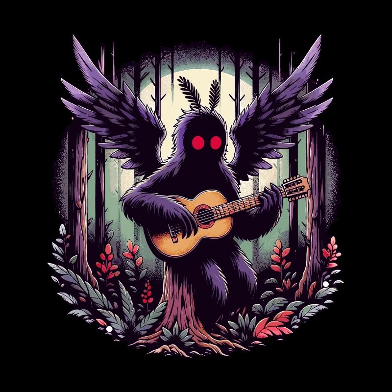 Mothman with classical guitar