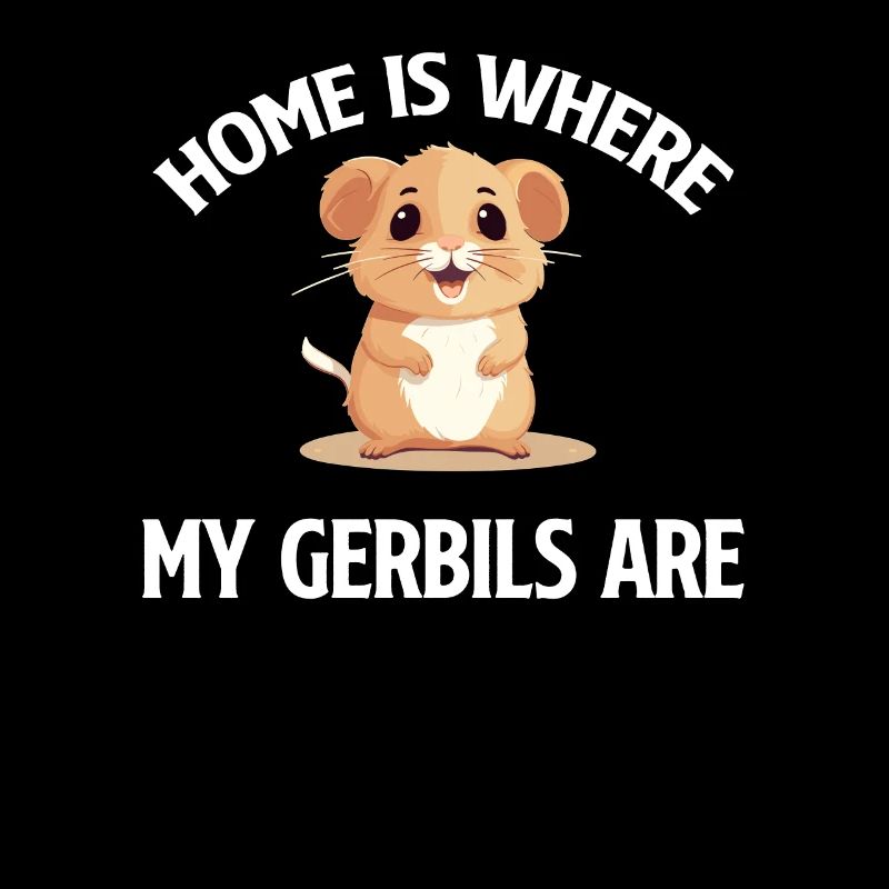 À la maison, mes gerbilles sont des hamsters écureuils