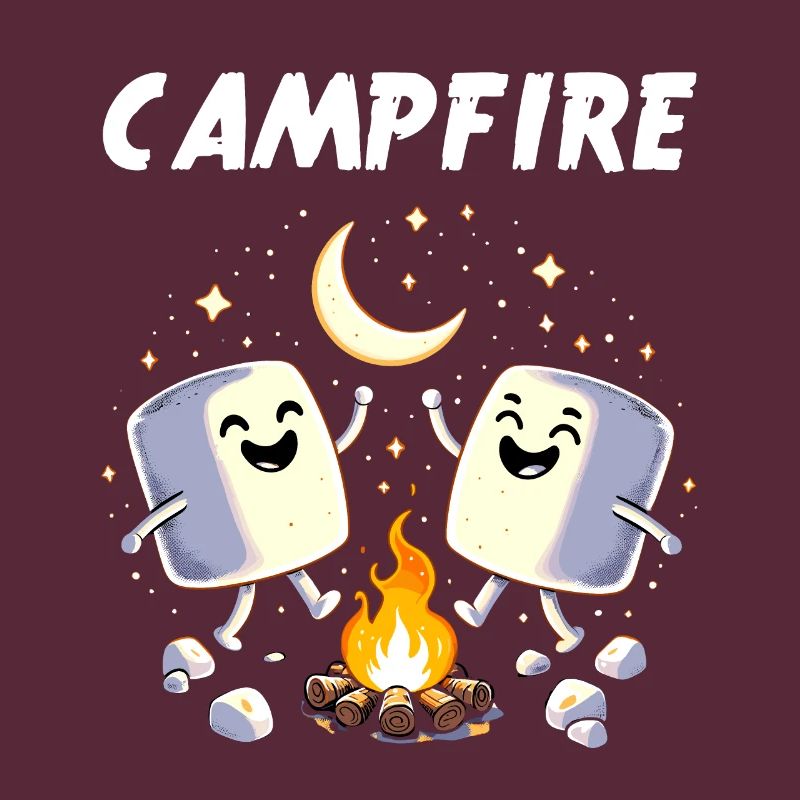 Camping Campfire Marshmallow Camper Funny