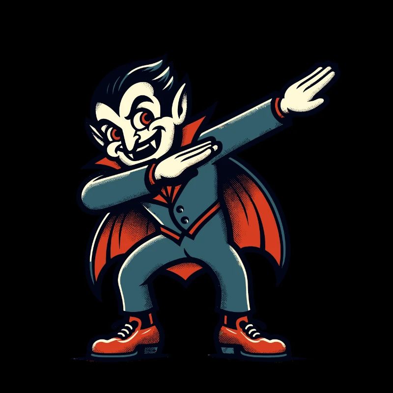 Dabbing Vampire Funny Dabbing Design Halloween