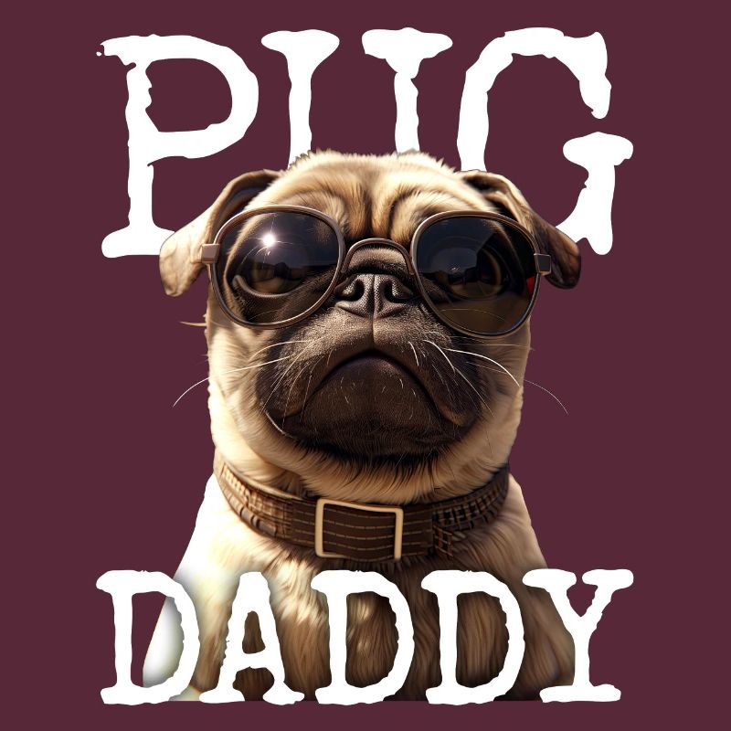 Pug Daddy Mops Papa Vatertag Pug Dad Süßer Mops