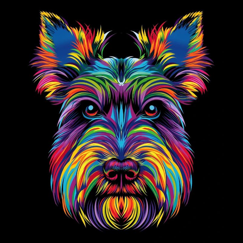 Scottish Terrier Hund Popart