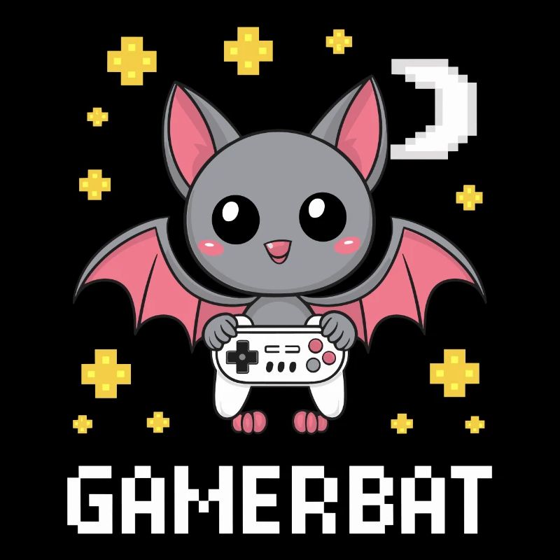 Cute Gaming Bat Gamebat for Bat Lovers