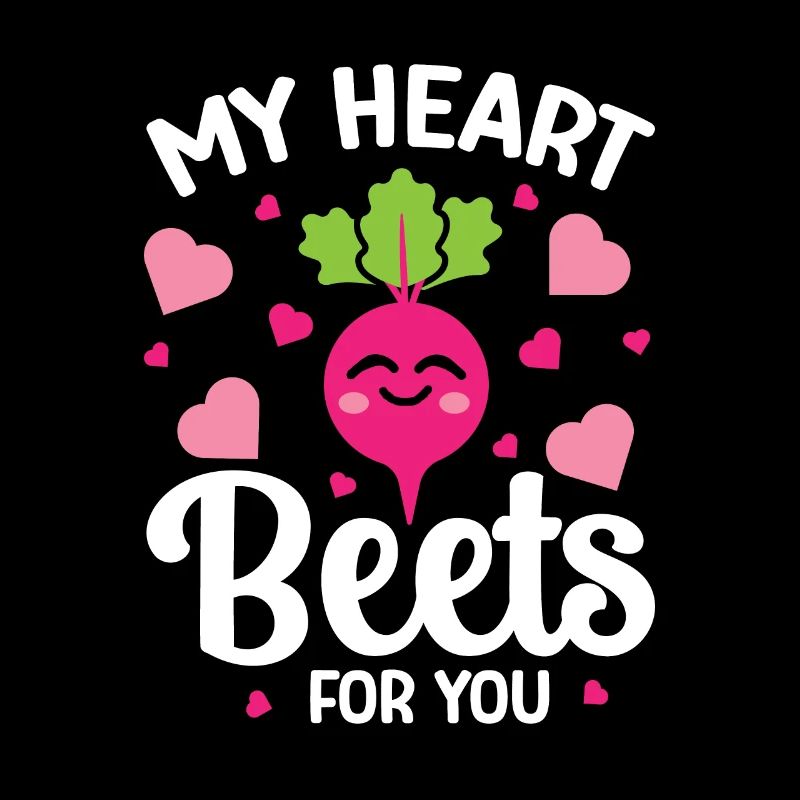 Relation de betterave en disant coeur betteraves pour vous