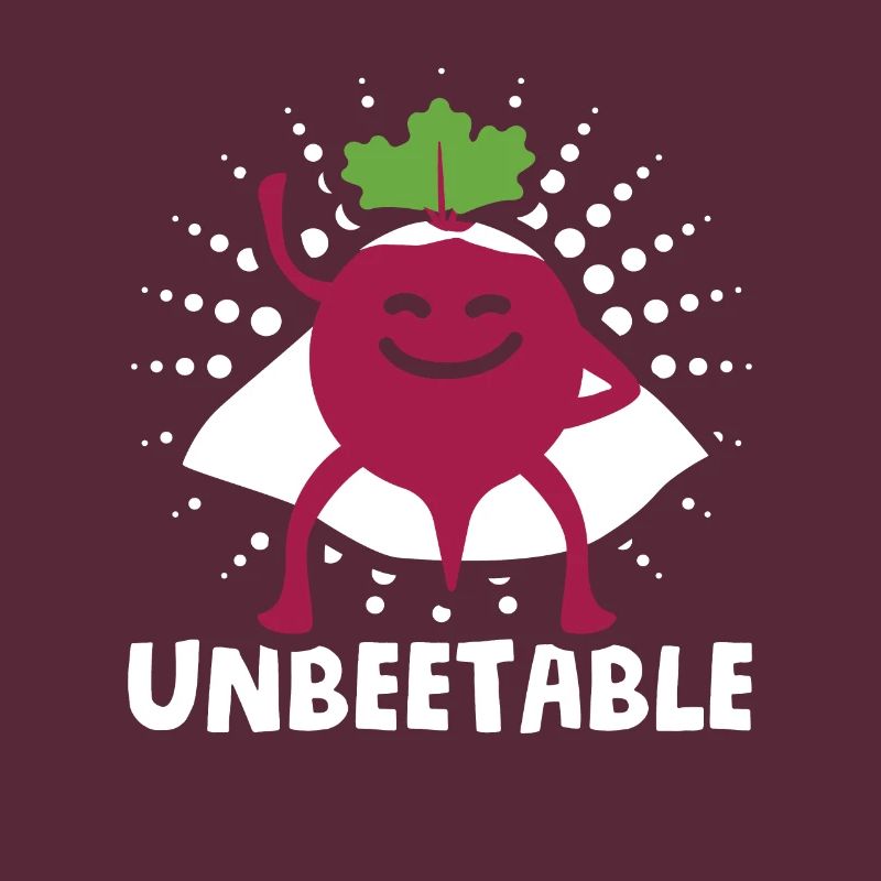 Beetroot vegetables for vegans Saying: Unbeetable