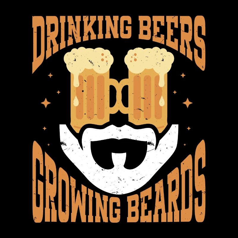 Drinking Beers And Growing Beards, Funny Beard
