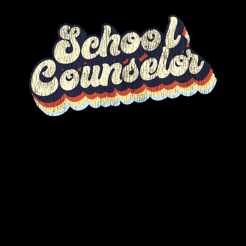 School Counselor Retro Vintage