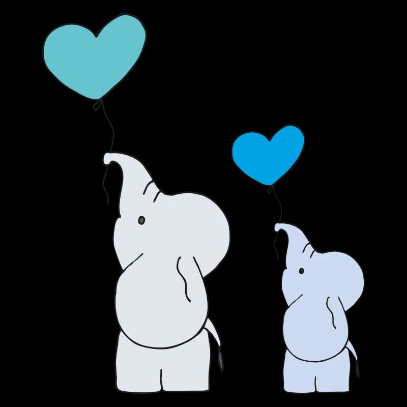 Elephant Big and Small Balloon