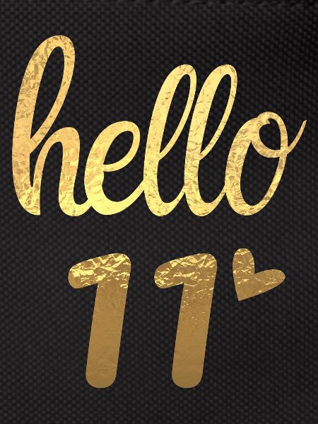 Hello 11 doré